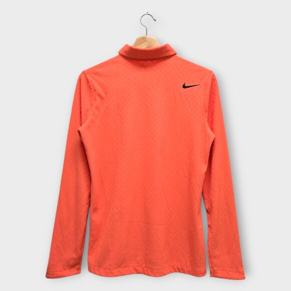Nike Golf Women's Polo Shirt Tour Dri-Fit Adv (Orange) - Small - Picture 2 of 2
